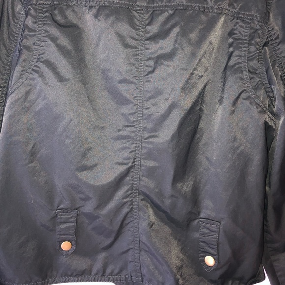 Moto style crop jacket. Zippers. Black. Large - Picture 6 of 6